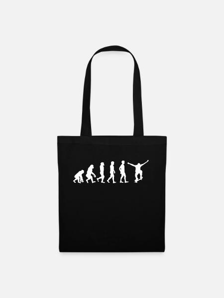 Evolution Skater - Stoffbeutel - Schwarz
