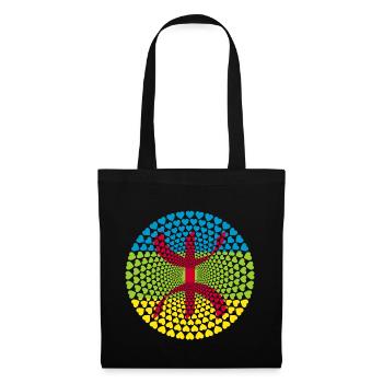 Berbère Maroc Maroc de Amazigh Tamazight - Sac en tissu - noir - Devant