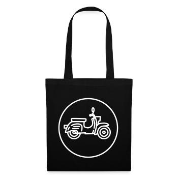 Moped Schwalbe - Stoffbeutel - Schwarz - Vorne