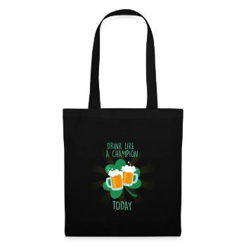 DRINK LIKE CHAMPION TODAY - Tote Bag - black - Front