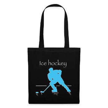 ice hockey - Stoffbeutel - Schwarz - Vorne