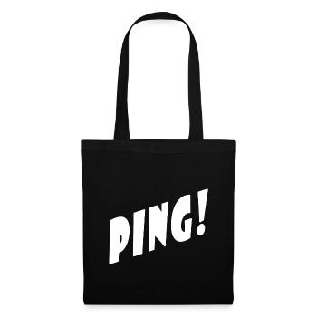 Ping! - Schwarz/Black - Partner/Duo Look - Pong! - Stoffbeutel - Schwarz - Vorne