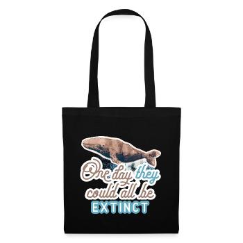 Whale - the last moment to see - Tote Bag - black - Front