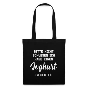 Funny Funny Cool Sayings Yogurt - Tote Bag - black - Front