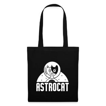 Chat Chaton Pet Astronaut Cadeau - Sac en tissu - noir - Devant