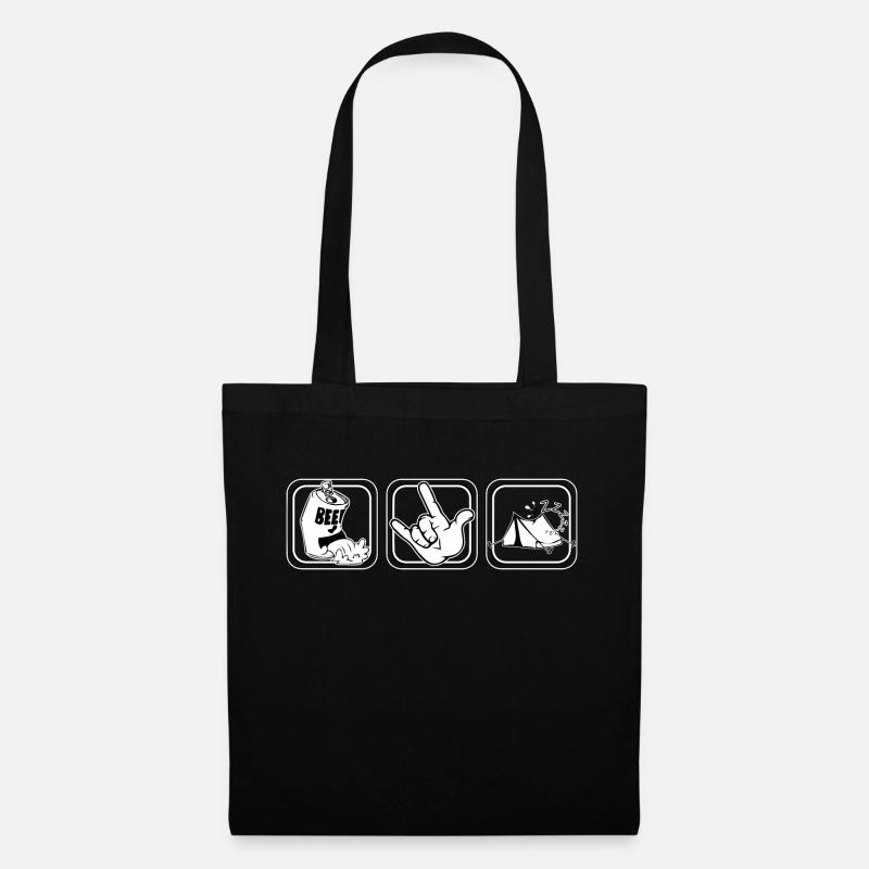 festival design - Stoffbeutel - Schwarz