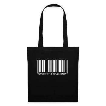 Barcode white - Tote Bag - black - Front