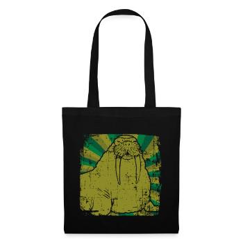 Animal welfare walrus seal - Tote Bag - black - Front