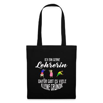 Gift TEACHER teacher, elementary school teacher - Tote Bag - black - Front