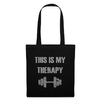 Strength training, fitness, sport therapy, muscle - Tote Bag - black - Front