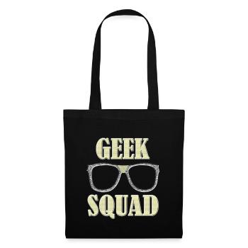 GEEK SQUAD, Nerd, Geek, Streber, Computer Science - Tote Bag - black - Front