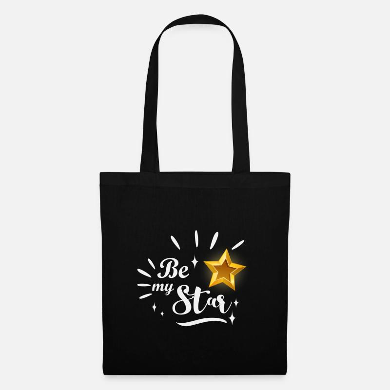 Be my Star - Stoffbeutel - Schwarz