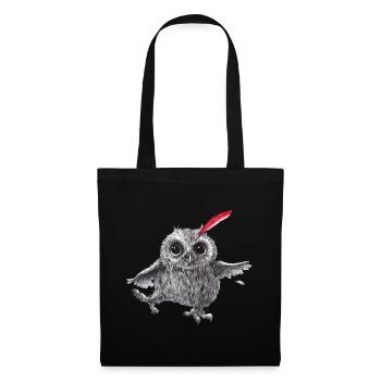 Chief Red - Happy Owl - Tote Bag - black - Front