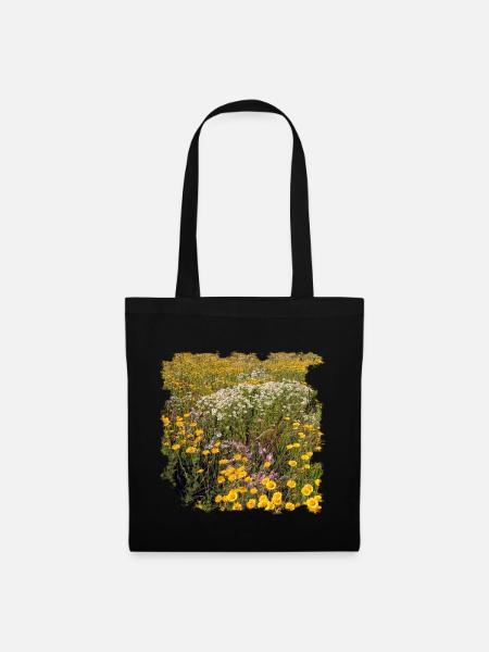Die Biodiversität bei Pflanzen und Blumen - Stoffbeutel - Schwarz