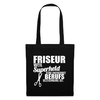 Coiffeur coiffeur - Sac en tissu - noir - Devant