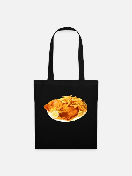 Schnitzel - Stoffbeutel - Schwarz