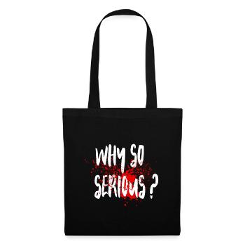 Pourquoi si grave? - Sac en tissu - noir - Devant