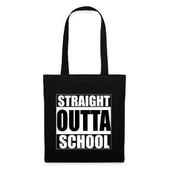 Straight outta school - Rap, Compton - Tote Bag - black - Front