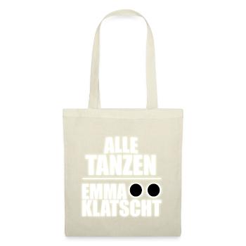 Alle Tanzen Emma Klatscht "MDMA - Ecstasy - emma" - Stoffbeutel - Natur - Vorne
