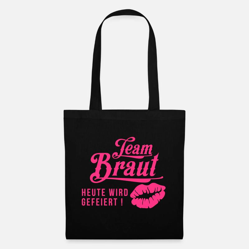 Tream Braut - Junggesellinnenabschied - Stoffbeutel - Schwarz