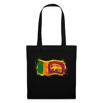 Sri Lanka Flag - Stoffbeutel - Schwarz - Vorne