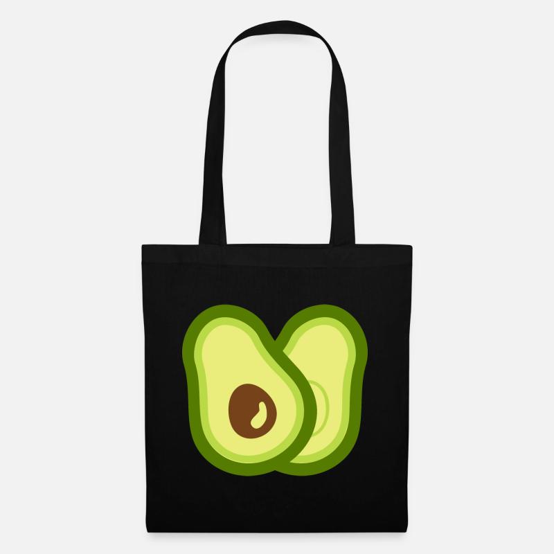 Avocado - Stoffbeutel - Schwarz