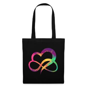 Colorful heart - Tote Bag - black - Front