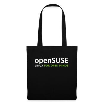 openSUSE For Open Minds - Tote Bag - black - Front