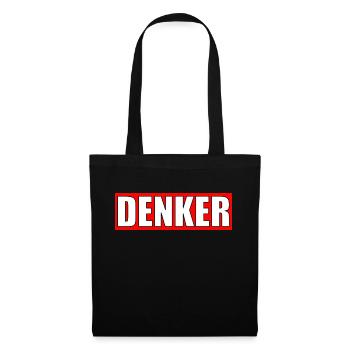 Denker - Stoffbeutel - Schwarz - Vorne