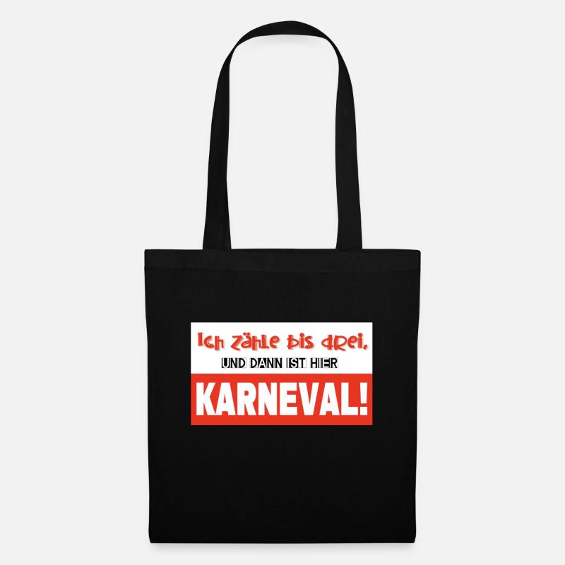 Karneval - Stoffbeutel - Schwarz