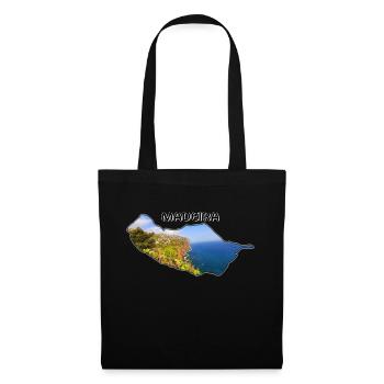 Madeira map - Sac en tissu - noir - Devant