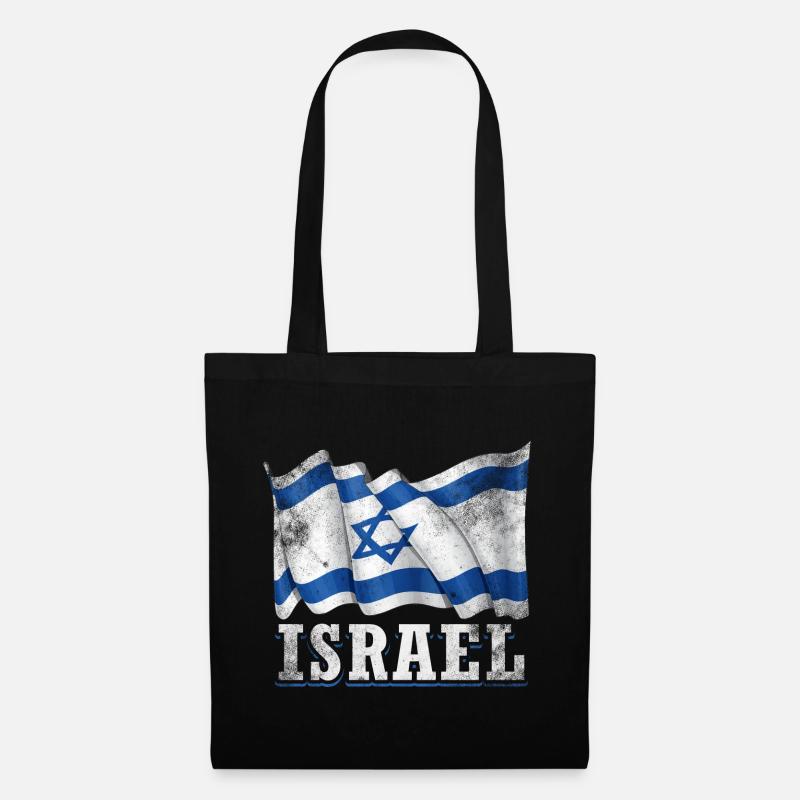Israel Flagge - Stoffbeutel - Schwarz