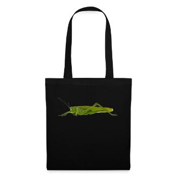 Sauterelle ou hippocampe insecte comme cadeau - Sac en tissu - noir - Devant