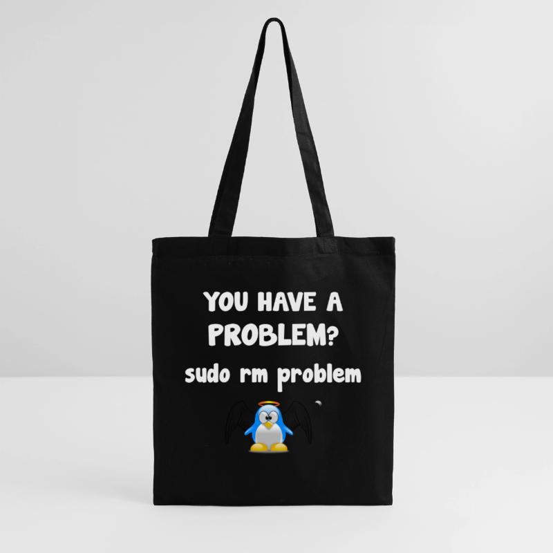 Linux sudo rm Problem Programmierer Spruch Stoffbeutel