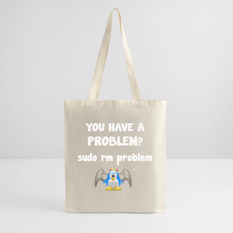 Linux sudo rm Problem Programmierer Spruch Stoffbeutel