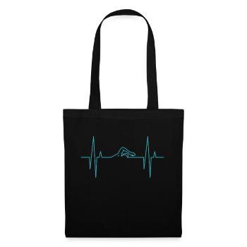 Le nageur - Sac en tissu - noir - Devant