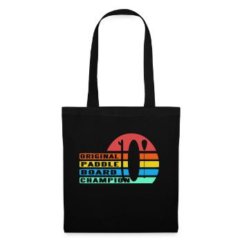 Retro Original Paddle Board Champion T-Shirt - Tote Bag - black - Front