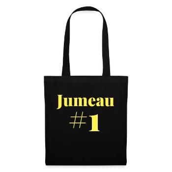 Jumeau Numéro 1 - Sac en tissu - noir - Devant