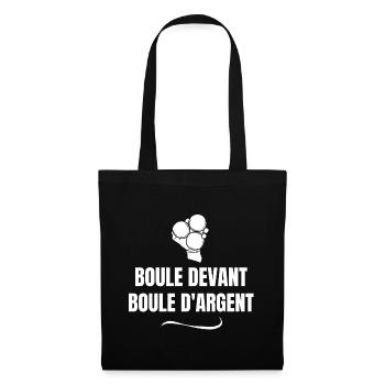 pétanque, fan de pétanque, bouliste - Sac en tissu - noir - Devant