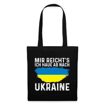 Ukraine Ukrainer Ukrainisches - Stoffbeutel - Schwarz - Vorne