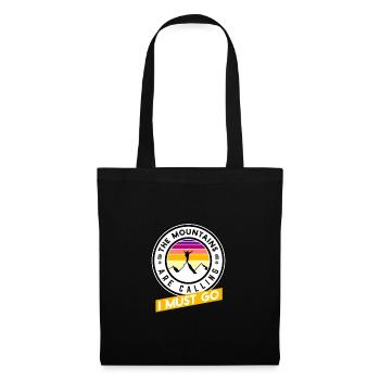 The mountains are calling - I must go - Tote Bag - black - Front