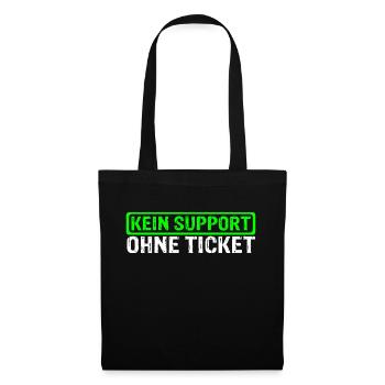 Systemadministrator Admin Itler Programmierer Büro - Stoffbeutel - Schwarz - Vorne