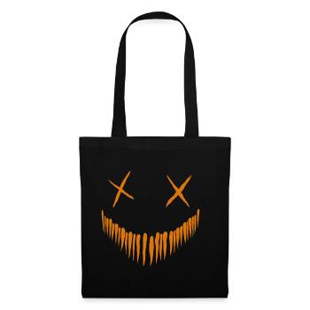 Grimace à la citrouille1 - Sac en tissu - noir - Devant