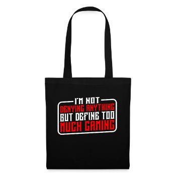 Ne rien nier mais définir trop de jeu 7 - Sac en tissu - noir - Devant
