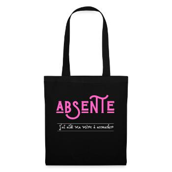 absente j'ai aidé ma mère à accoucher - Sac en tissu - noir - Devant