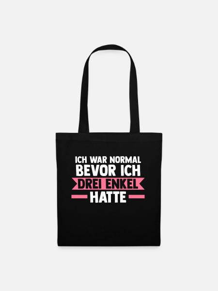 Großmutter Großmama Omi Oma - Stoffbeutel - Schwarz