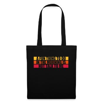ne me parle pas - Sac en tissu - noir - Devant
