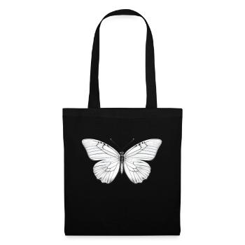 Schmetterling Natur Insekt Schmetterlinge 2 - Stoffbeutel - Schwarz - Vorne