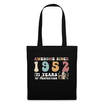 Génial depuis 1952 71 Année de Perfection - 71ème - Sac en tissu - noir - Devant