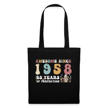 Génial depuis 1958 65 Année de Perfection - 65ème - Sac en tissu - noir - Devant